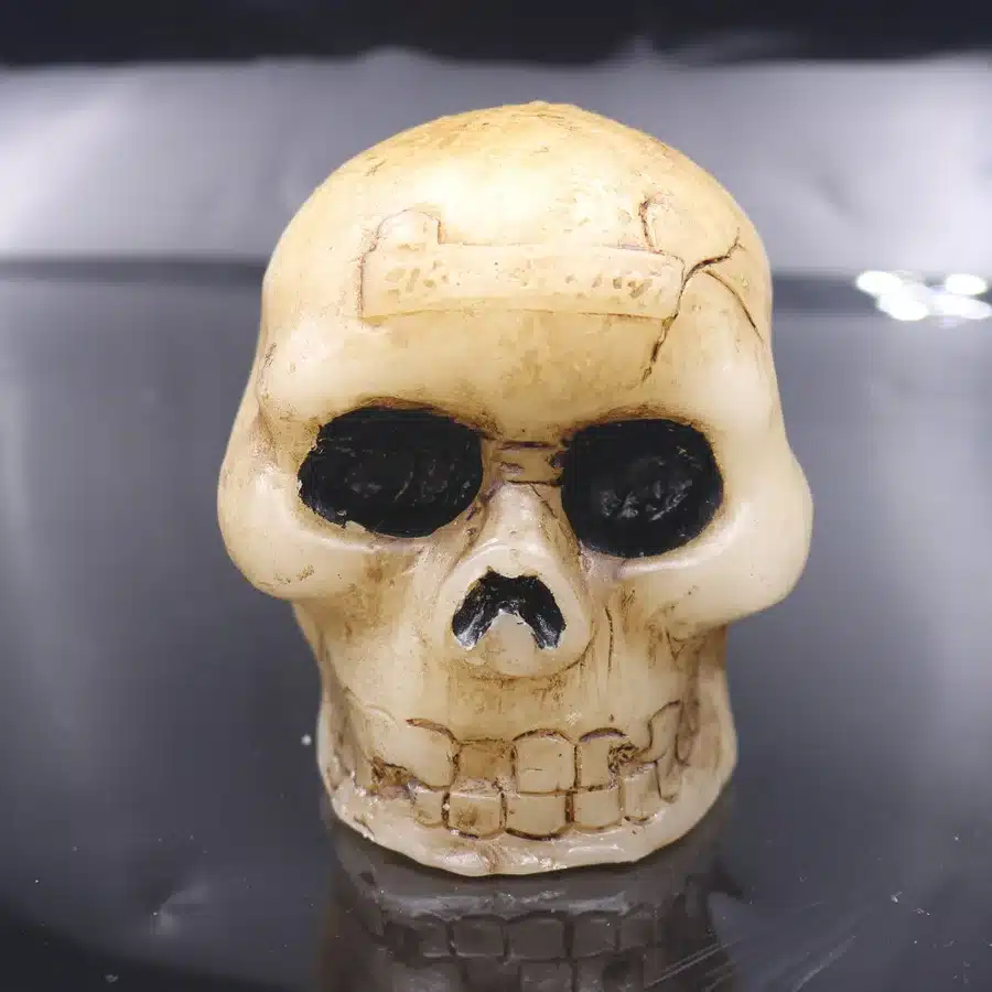 Flameless Human Mini Skull LED Candles Lamp Paraffin Wax Electronic Candle Light Halloween Toy Holiday Party Gift Decor 23