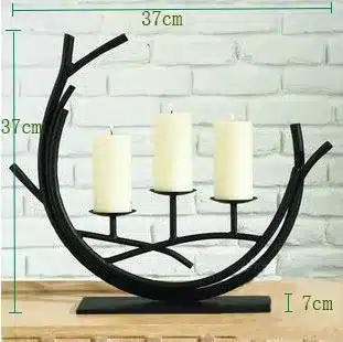 Candle Stand Wedding Candlestick Candelabra Fashion romantic dining table wedding home decoration Handmade Candle Holder Hot sel 12