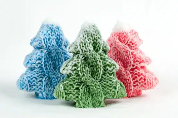 Soap mold Christmas tree knitted silicone mold silicone mould candle molds for cake decorations aroma stone molds 2