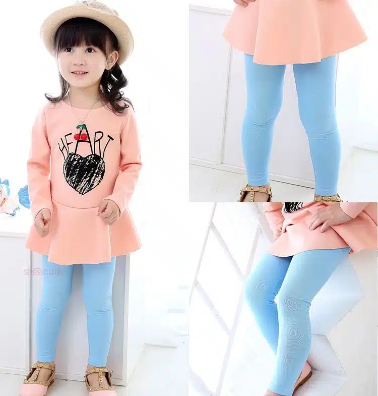 Girl Pants Soft Elastic Modal Cotton Kids Leggings Candy Color Girls Skinny Pants Trousers Solid Color 2-13Y Children Trousers 24