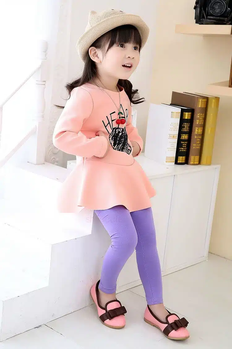 Girl Pants Soft Elastic Modal Cotton Kids Leggings Candy Color Girls Skinny Pants Trousers Solid Color 2-13Y Children Trousers 29