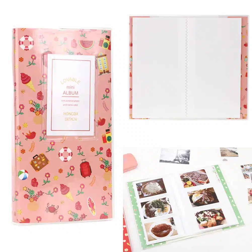 84 Pockets Album Case Storage Polaroid Photo Mini 3 Inch Album Photo Storage Case Fashion Home Family Friends Saving Souvenir 12