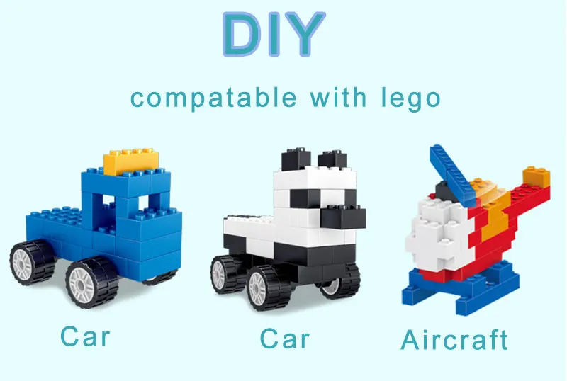 1000pcs Bricks Designer Creative Classic Brick DIY Building Blocks Educational Toys Bulk For Children Gift Compatible Legoe 7