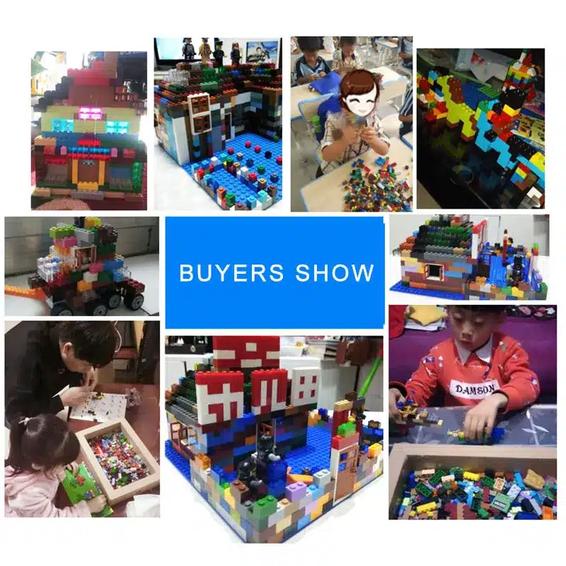 1000pcs Bricks Designer Creative Classic Brick DIY Building Blocks Educational Toys Bulk For Children Gift Compatible Legoe 11