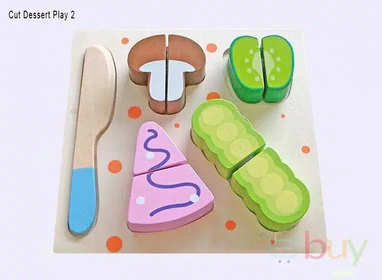 Wooden Toy Kitchen Cut Fruits Vegetables Dessert Kids Cooking Kitchen Toy Food Pretend Play Puzzle Educational Toys for Children 25