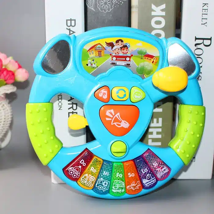 Promotion Toy Musical Instruments For Kids Baby Steering Wheel Musical Handbell Developing Educational Toys For Children Gift 1