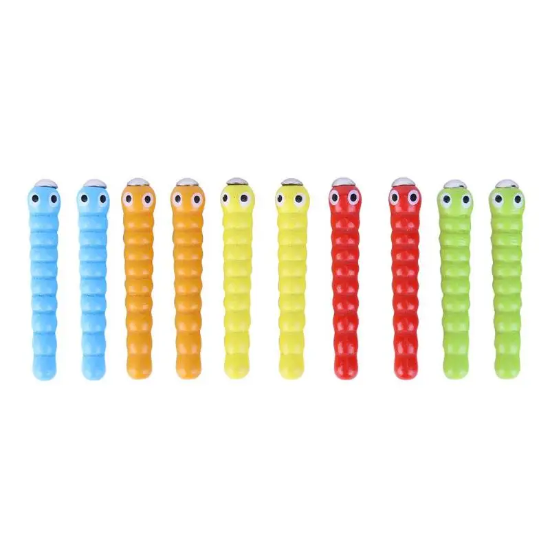 Baby Wooden Toys 3D Puzzle Early Childhood Educational Toys Catch Worm Game Color Cognitive Magnetic Strawberry 19