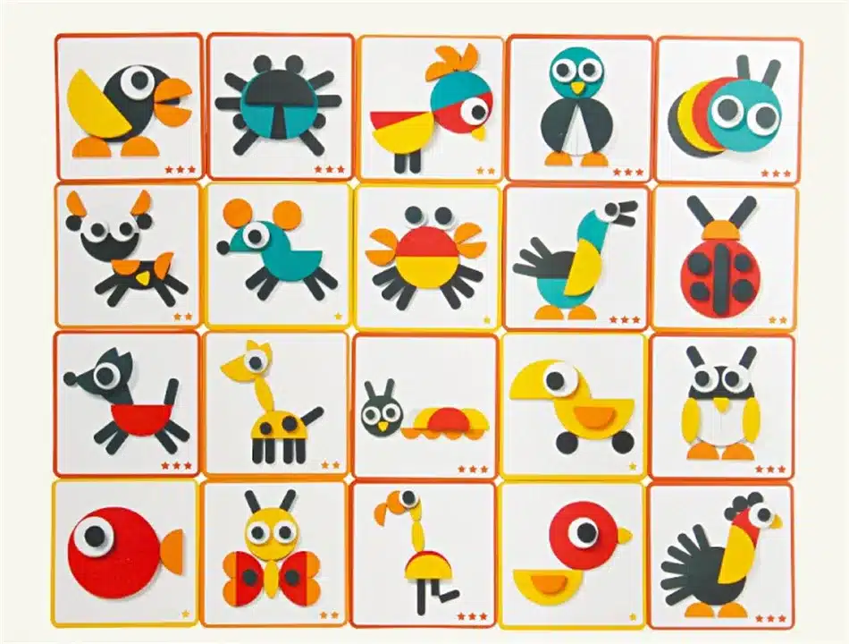 3D Puzzle Set Montessori Toys For Kids Children Boys Oyuncak Juegos Educativos Kids Early Learning Education Jigsaw Tangram 21
