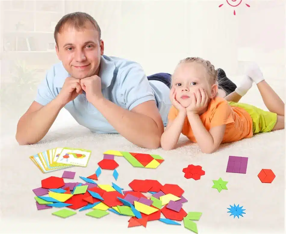 3D Puzzle Set Montessori Toys For Kids Children Boys Oyuncak Juegos Educativos Kids Early Learning Education Jigsaw Tangram 27