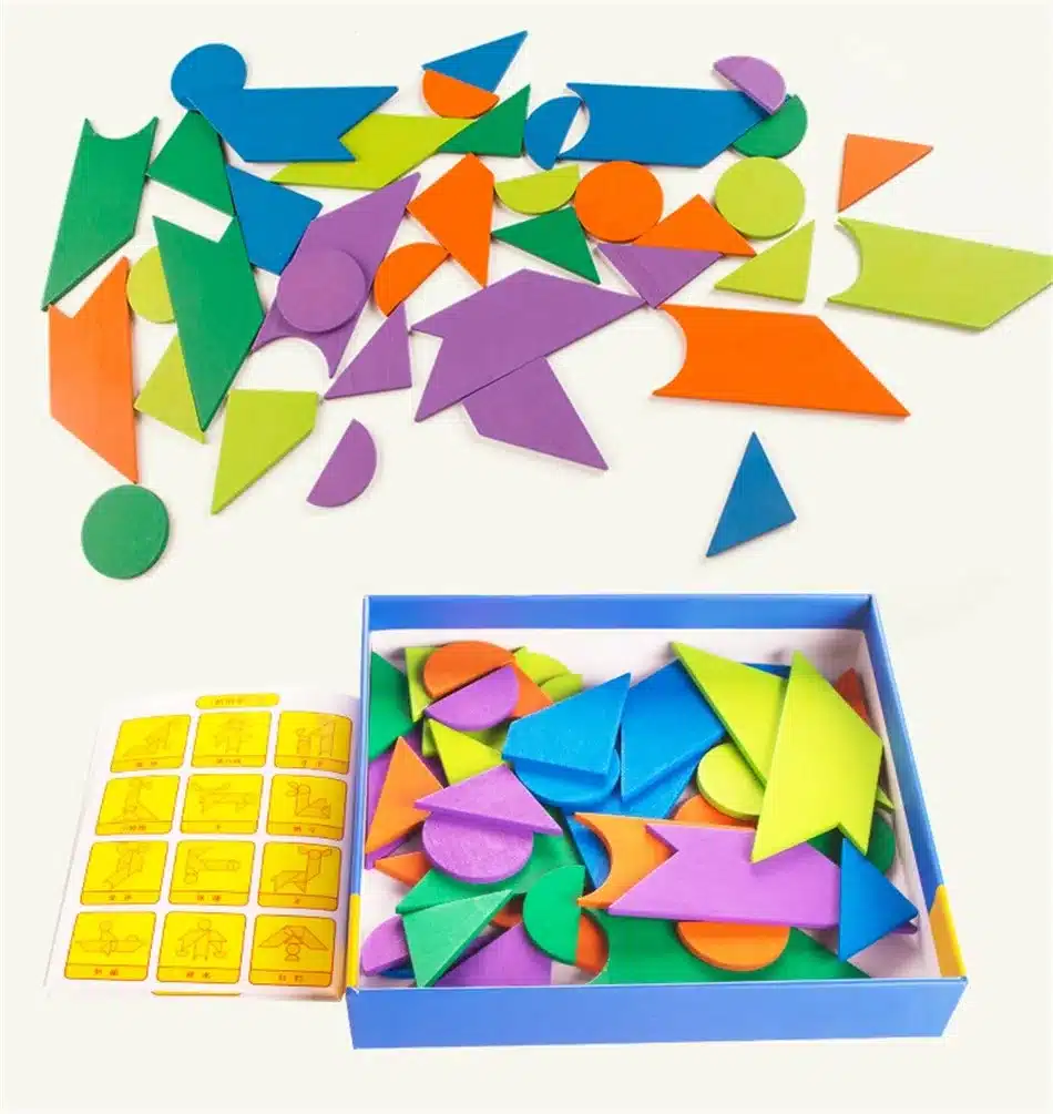 3D Puzzle Set Montessori Toys For Kids Children Boys Oyuncak Juegos Educativos Kids Early Learning Education Jigsaw Tangram 31