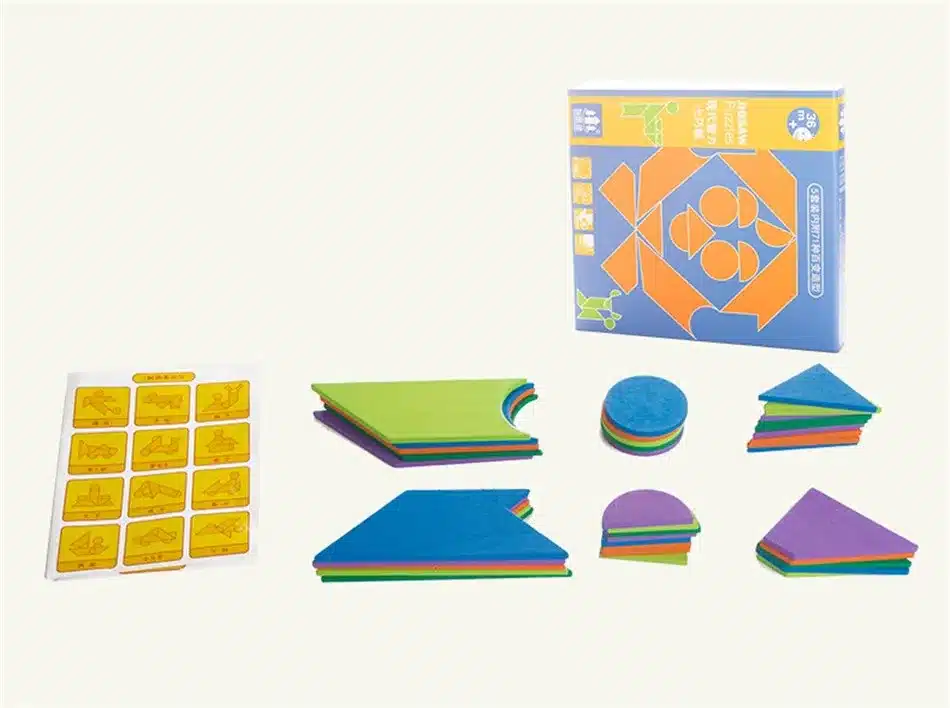 3D Puzzle Set Montessori Toys For Kids Children Boys Oyuncak Juegos Educativos Kids Early Learning Education Jigsaw Tangram 35