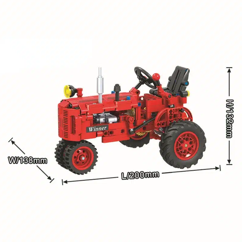 Winner 7070 302pcs Technic Classical Classic Old Tractor building block DIY Educational Brick Toys for children Funny Gift 13