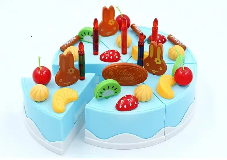 Safe ABS 38 pcs/Set Plastic Kitchen Food Fruit birthday cake Cutting Kids Pretend Play Educational girl DIY De Juguete boy gift 12