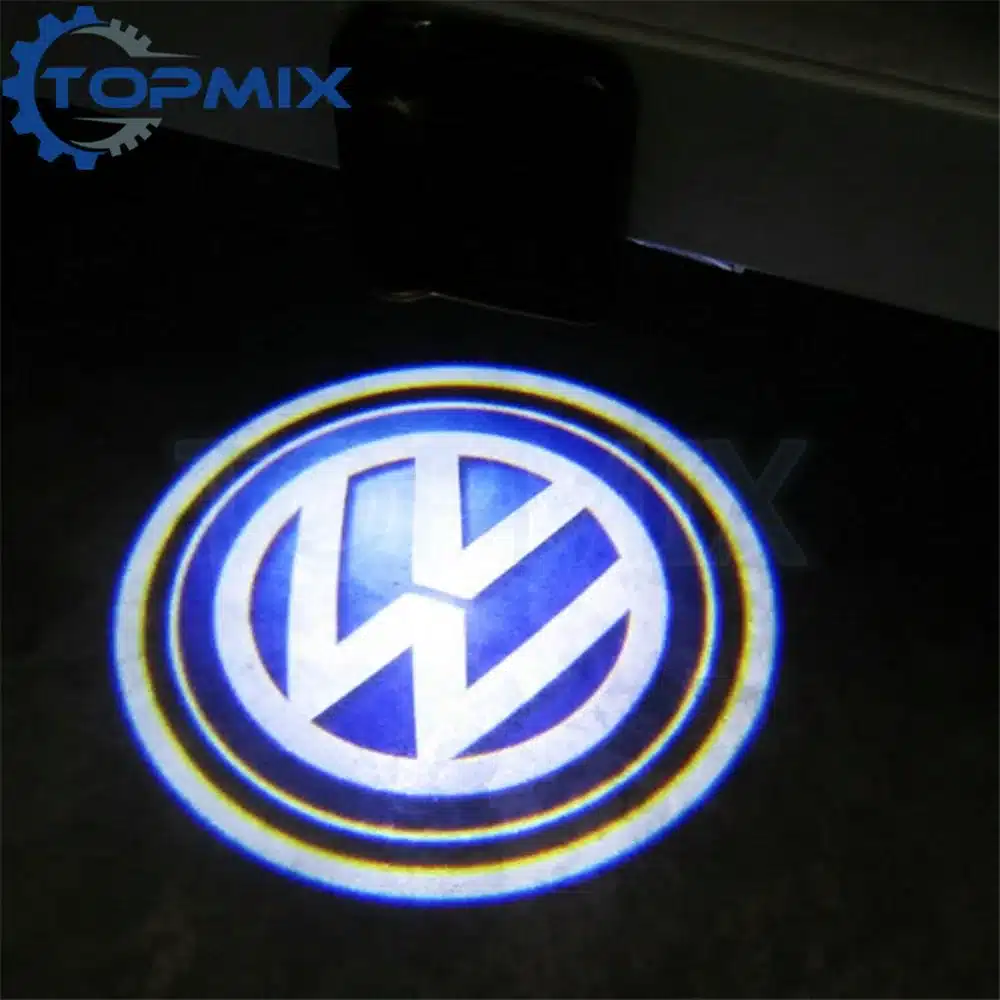 2 Pcs Wireless Led Car Logo Door Projector Laser Light LED Welcome Ghost Shadow Light for Volkswagen VW 3