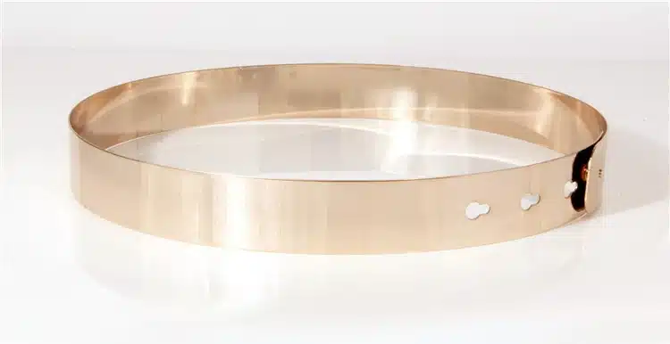 Women Punk Full Metal Mirror skinny Waist Belt 2018 Metallic Gold Plate Wide Lady ceinture sashes for dresses J002 13