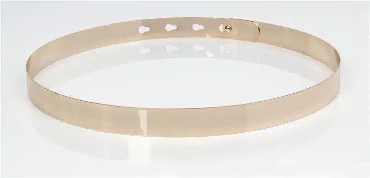 Women Punk Full Metal Mirror skinny Waist Belt 2018 Metallic Gold Plate Wide Lady ceinture sashes for dresses J002 19