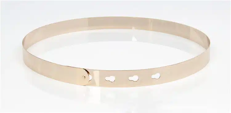 Women Punk Full Metal Mirror skinny Waist Belt 2018 Metallic Gold Plate Wide Lady ceinture sashes for dresses J002 21