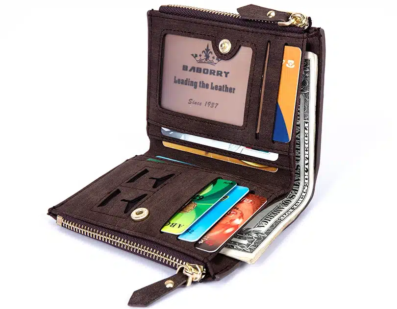 RFID Theft Protec Coin Bag zipper men wallets famous brand mens wallet male money purses Wallets New Design Top Men Wallet 12