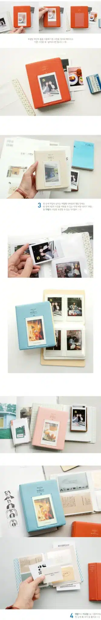 64 Pockets Polaroid Photo Album Mini Instant Picture Case Storage For Fujifilm Instax Mini Film 8 Korea Instax Album Fotografia 18