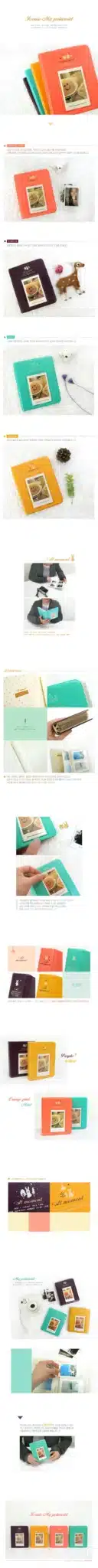64 Pockets Polaroid Photo Album Mini Instant Picture Case Storage For Fujifilm Instax Mini Film 8 Korea Instax Album Fotografia 19