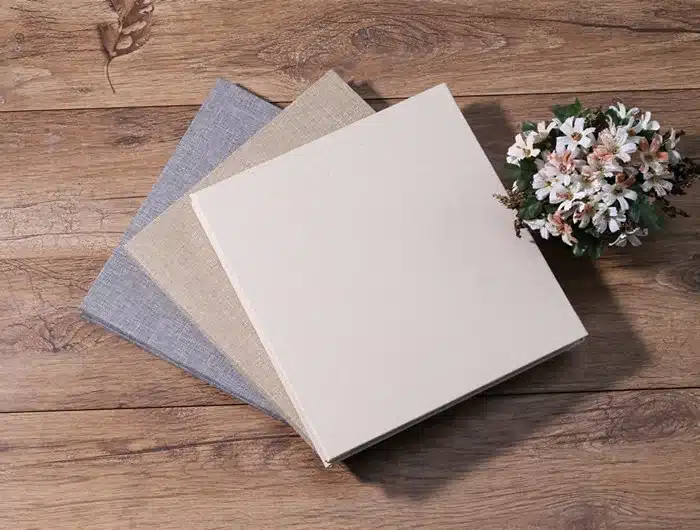New Linen Self-Adhesive Film DIY Cheap Photo Album Wedding Album Retro Family Large-Capacity Photo Album Handmade Creative Gifts 3