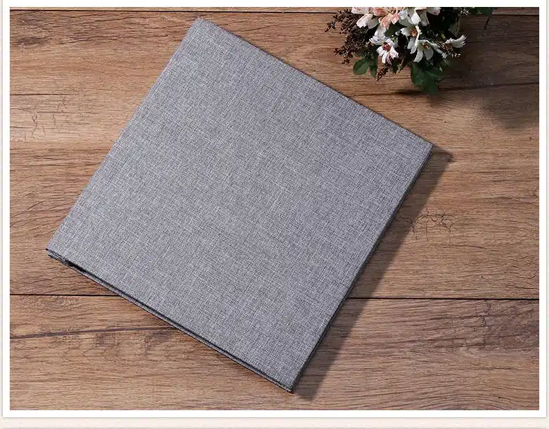 New Linen Self-Adhesive Film DIY Cheap Photo Album Wedding Album Retro Family Large-Capacity Photo Album Handmade Creative Gifts 6