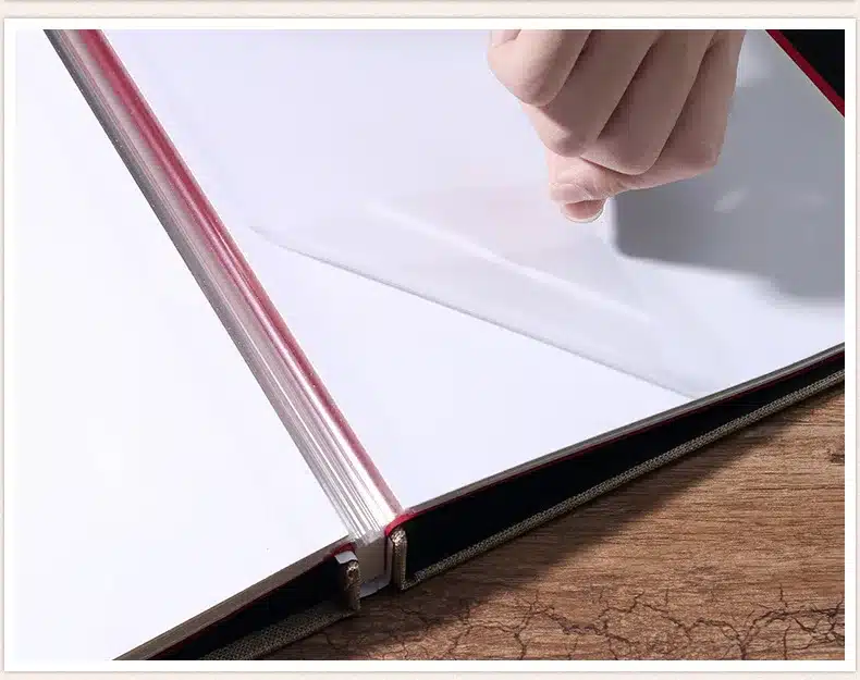 New Linen Self-Adhesive Film DIY Cheap Photo Album Wedding Album Retro Family Large-Capacity Photo Album Handmade Creative Gifts 9