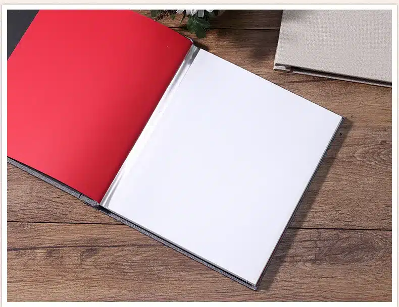 New Linen Self-Adhesive Film DIY Cheap Photo Album Wedding Album Retro Family Large-Capacity Photo Album Handmade Creative Gifts 10