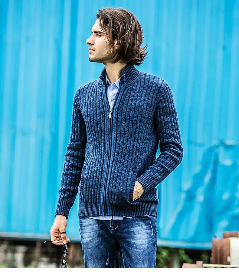Pioneer Camp mens cardigan sweater famous brand clothing slim fit zipper male sweaters top quality cardigan for men 22