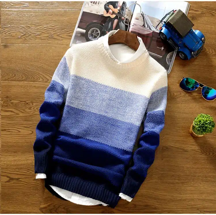 2018 New Spring and Autumn Fashion Casual Sweater O-Neck Slim Fit Knitting Mens Sweaters And Pullovers Men Pullover Men XXL 6