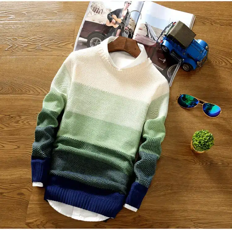 2018 New Spring and Autumn Fashion Casual Sweater O-Neck Slim Fit Knitting Mens Sweaters And Pullovers Men Pullover Men XXL 7