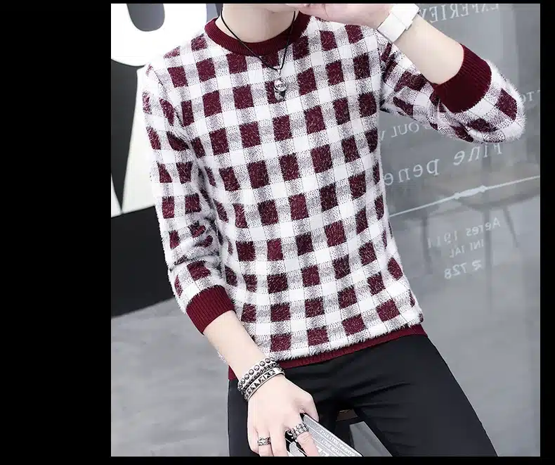 LENSTID 9 Styles 2018 Autumn Winter New Casual Sweater Men Pattern Knitted Pullovers Fashion Slim Fit Christmas Gift Male 6616# 7