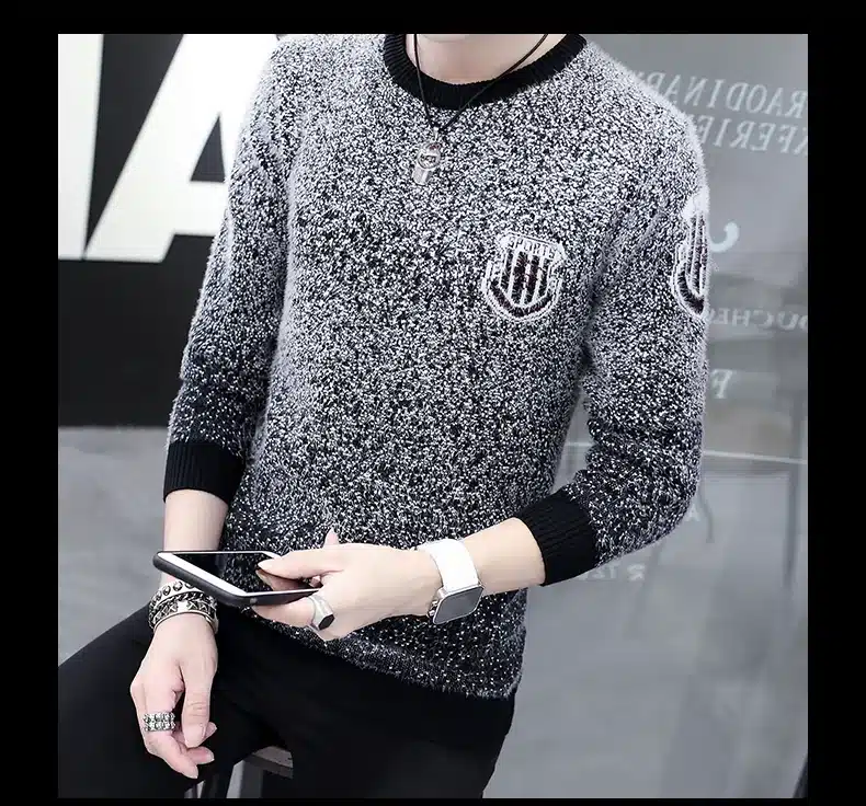 LENSTID 9 Styles 2018 Autumn Winter New Casual Sweater Men Pattern Knitted Pullovers Fashion Slim Fit Christmas Gift Male 6616# 9
