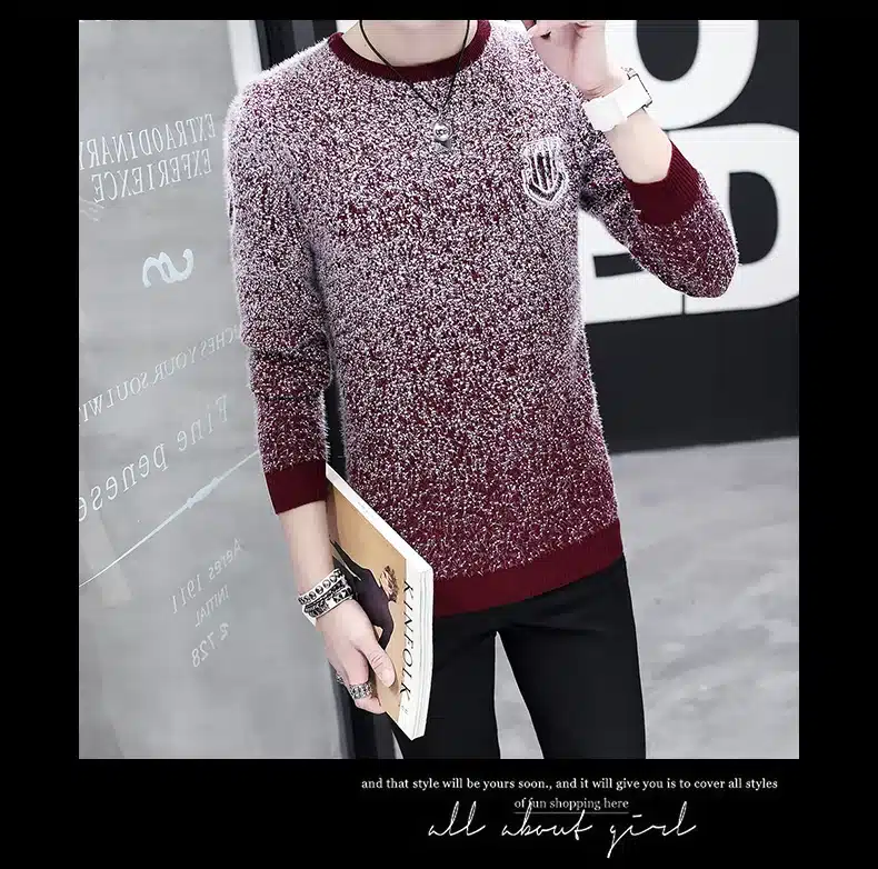 LENSTID 9 Styles 2018 Autumn Winter New Casual Sweater Men Pattern Knitted Pullovers Fashion Slim Fit Christmas Gift Male 6616# 10