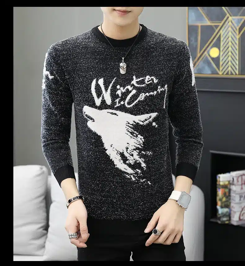 LENSTID 9 Styles 2018 Autumn Winter New Casual Sweater Men Pattern Knitted Pullovers Fashion Slim Fit Christmas Gift Male 6616# 20