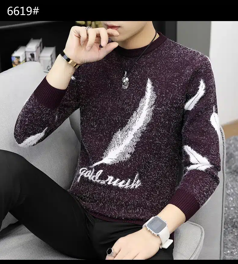 LENSTID 9 Styles 2018 Autumn Winter New Casual Sweater Men Pattern Knitted Pullovers Fashion Slim Fit Christmas Gift Male 6616# 22