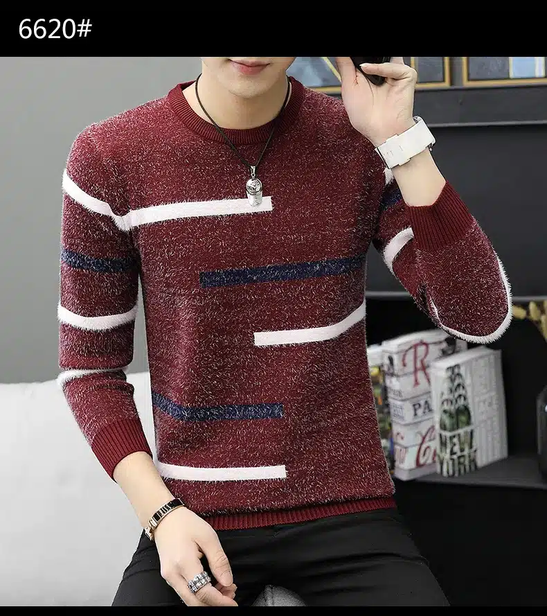LENSTID 9 Styles 2018 Autumn Winter New Casual Sweater Men Pattern Knitted Pullovers Fashion Slim Fit Christmas Gift Male 6616# 26