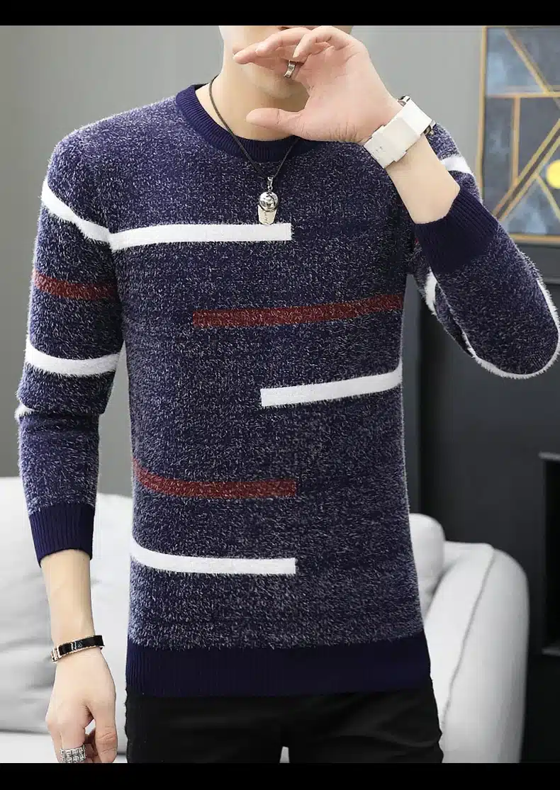 LENSTID 9 Styles 2018 Autumn Winter New Casual Sweater Men Pattern Knitted Pullovers Fashion Slim Fit Christmas Gift Male 6616# 27