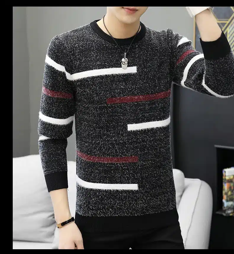 LENSTID 9 Styles 2018 Autumn Winter New Casual Sweater Men Pattern Knitted Pullovers Fashion Slim Fit Christmas Gift Male 6616# 28