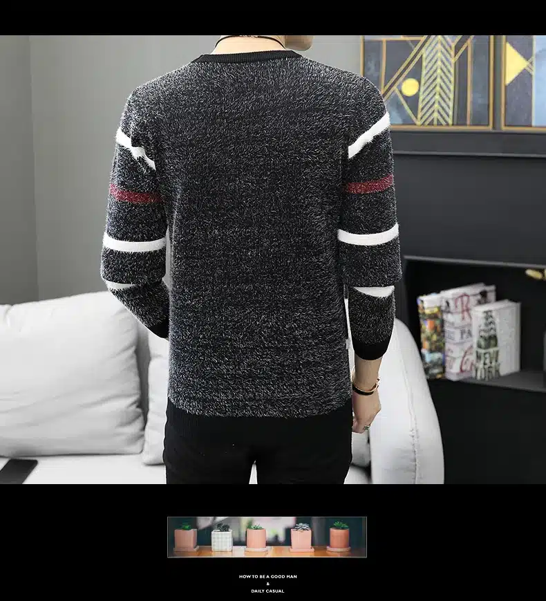 LENSTID 9 Styles 2018 Autumn Winter New Casual Sweater Men Pattern Knitted Pullovers Fashion Slim Fit Christmas Gift Male 6616# 29