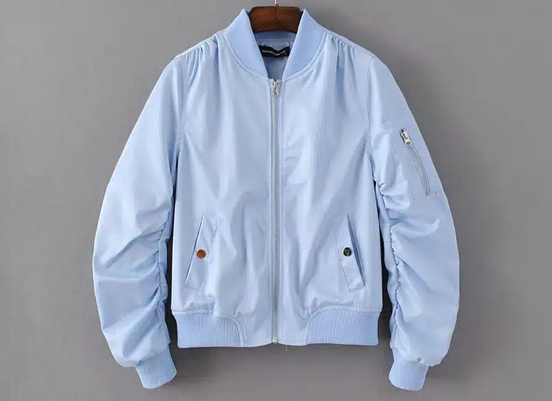 2018 Spring Casual Bomber Jacket Women Basic Jacket Pocket Zipper Windbreaker Tops Fashion Coat Female Stand Collar Outerwear 12
