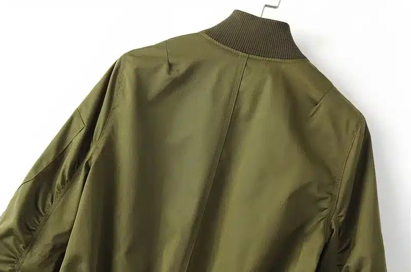 2018 Spring Casual Bomber Jacket Women Basic Jacket Pocket Zipper Windbreaker Tops Fashion Coat Female Stand Collar Outerwear 24