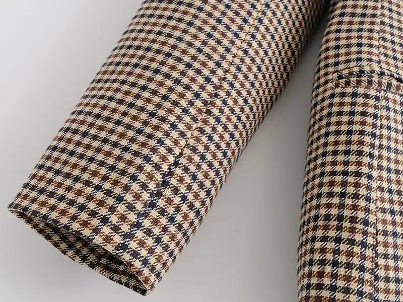 2019 spring jacket women blazer coat casual plaid womens clothing long sleeve coat women 17