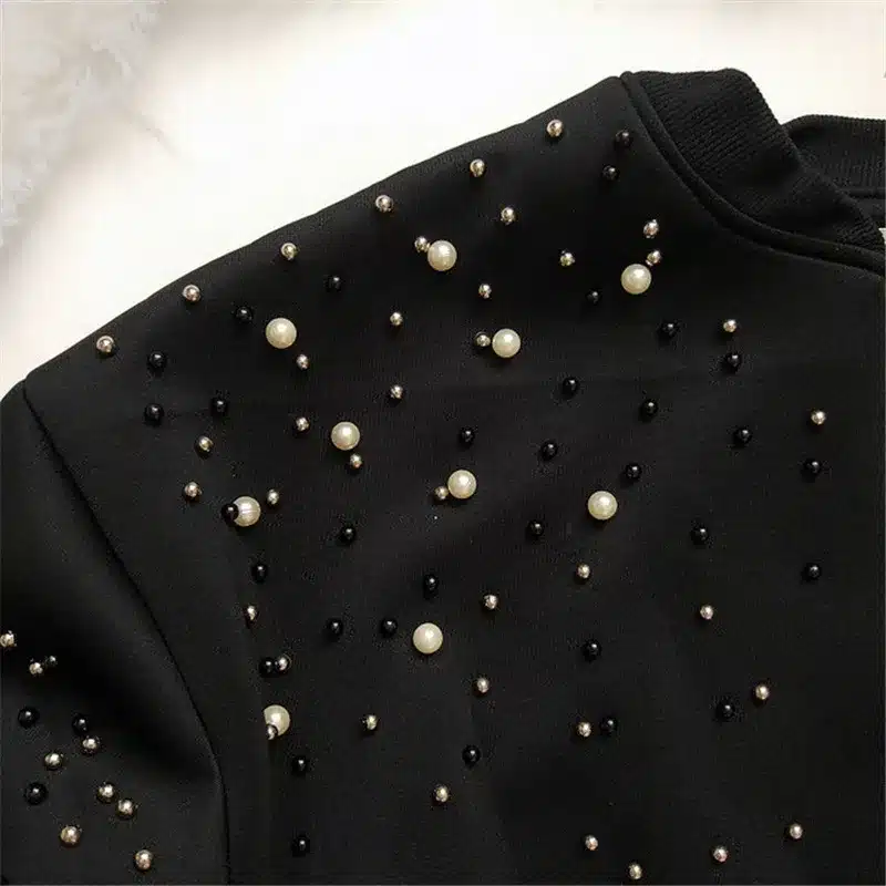 RUGOD New Hot Diamond Beading Bomber Jacket Women 2018 Spring Casual Loose Zipper Long Sleeve Baseball Jacket Casaco Feminino 23
