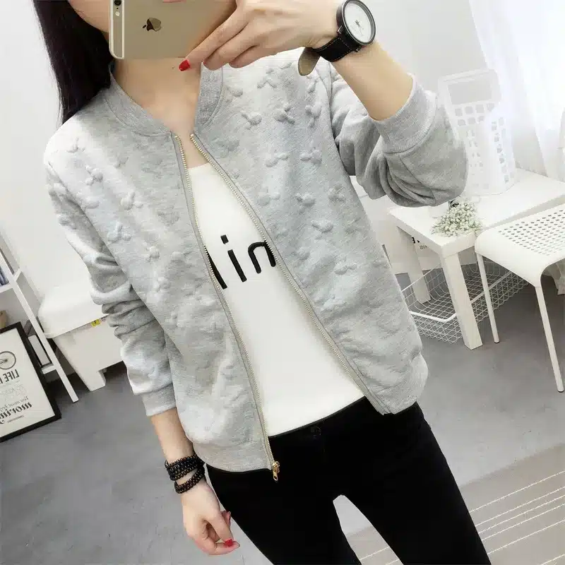 autumn spring new women's jacket Fashion Thin Windbreaker jacket Zipper Coats Outwear Sweethearts outfit women's clothing 8