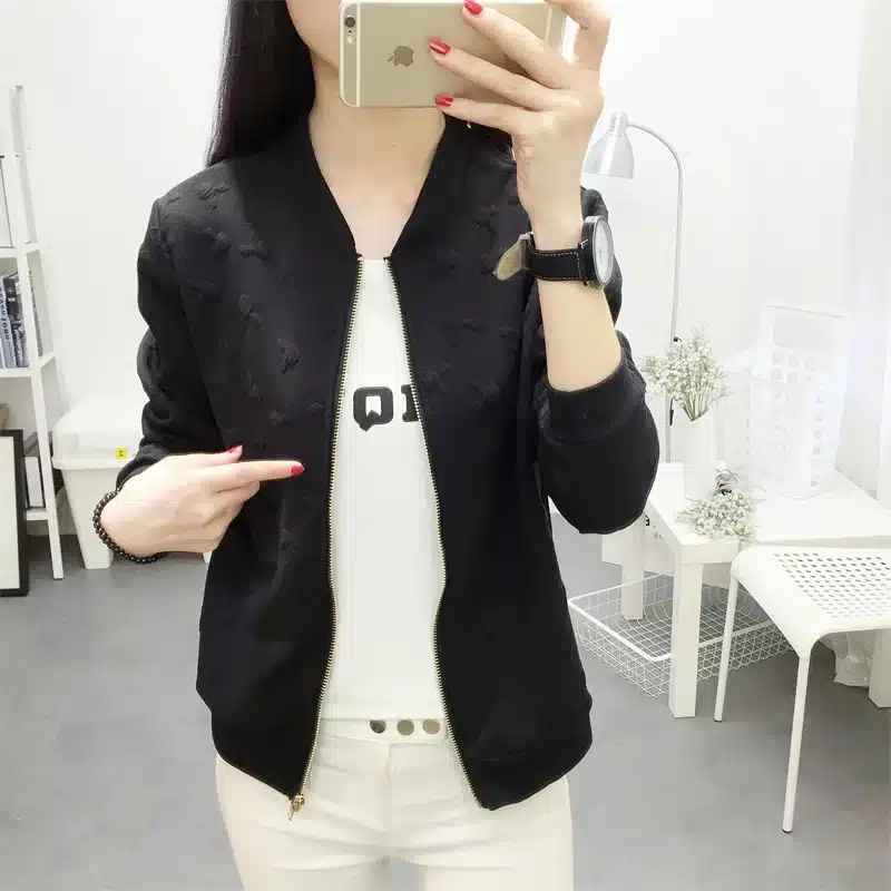 autumn spring new women's jacket Fashion Thin Windbreaker jacket Zipper Coats Outwear Sweethearts outfit women's clothing 9