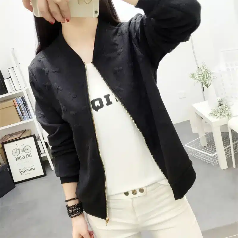 autumn spring new women's jacket Fashion Thin Windbreaker jacket Zipper Coats Outwear Sweethearts outfit women's clothing 19