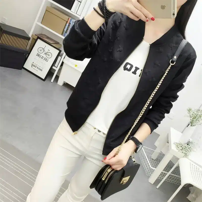 autumn spring new women's jacket Fashion Thin Windbreaker jacket Zipper Coats Outwear Sweethearts outfit women's clothing 20
