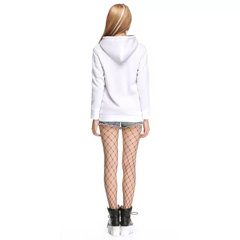 Autumn winter Wollen Zipper Hoodie Coats Casual Warm Cardigan Sweaters Womens Long Sleeved Jackets Hooded Outwear Spring SJ726U 5
