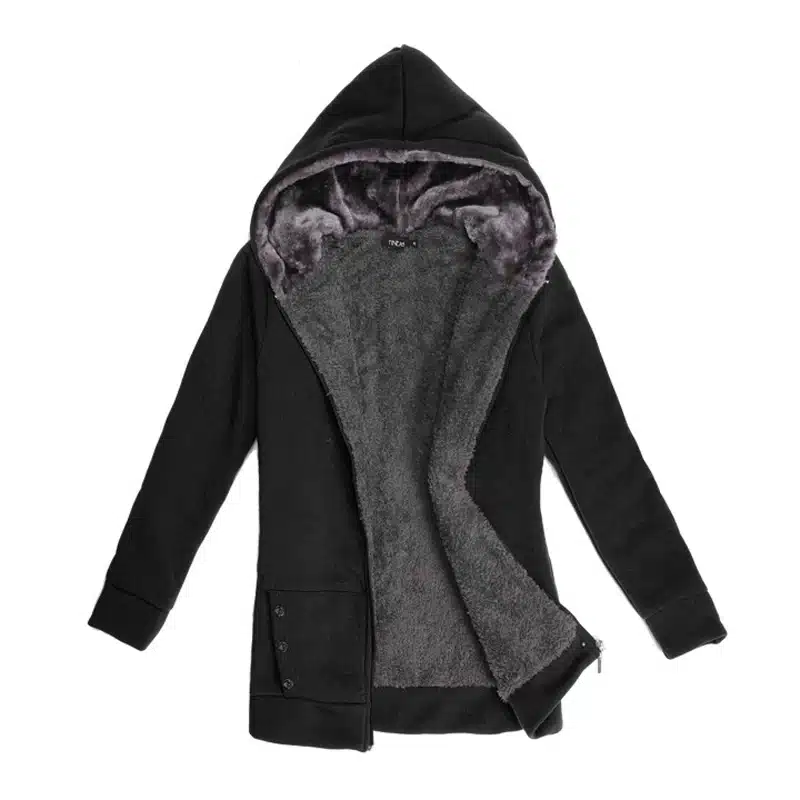 Autumn winter Wollen Zipper Hoodie Coats Casual Warm Cardigan Sweaters Womens Long Sleeved Jackets Hooded Outwear Spring SJ726U 11